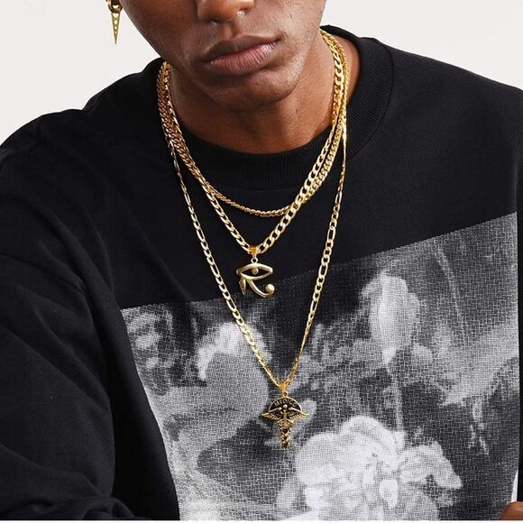 NWT Wool + Pepper Co. Stainless Steel Miami Cuban Link Chain - Picture 6 of 6